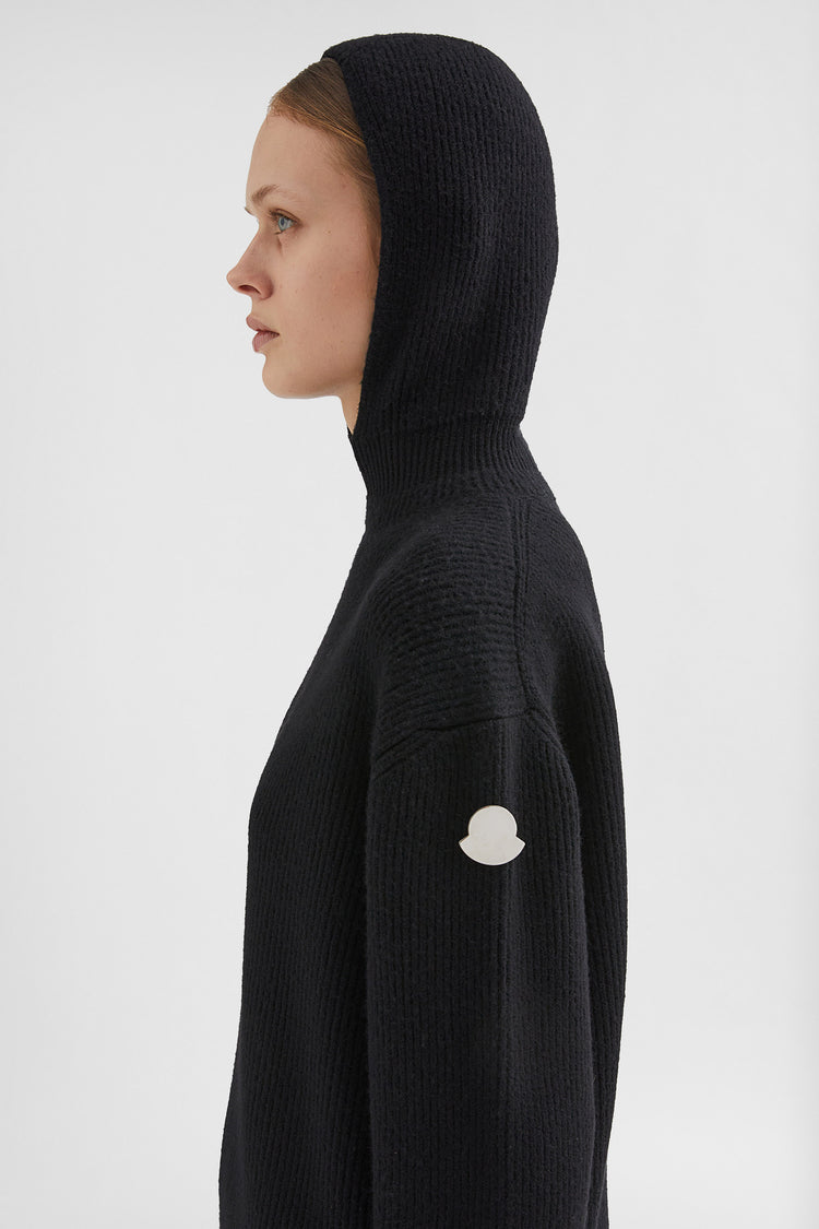 Moncler + Jil Sander Wool Hooded Sweater