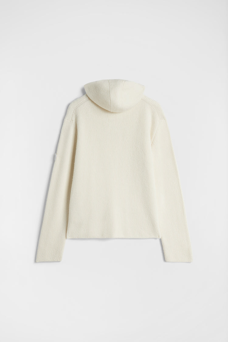 Moncler + Jil Sander Wool Hooded Sweater