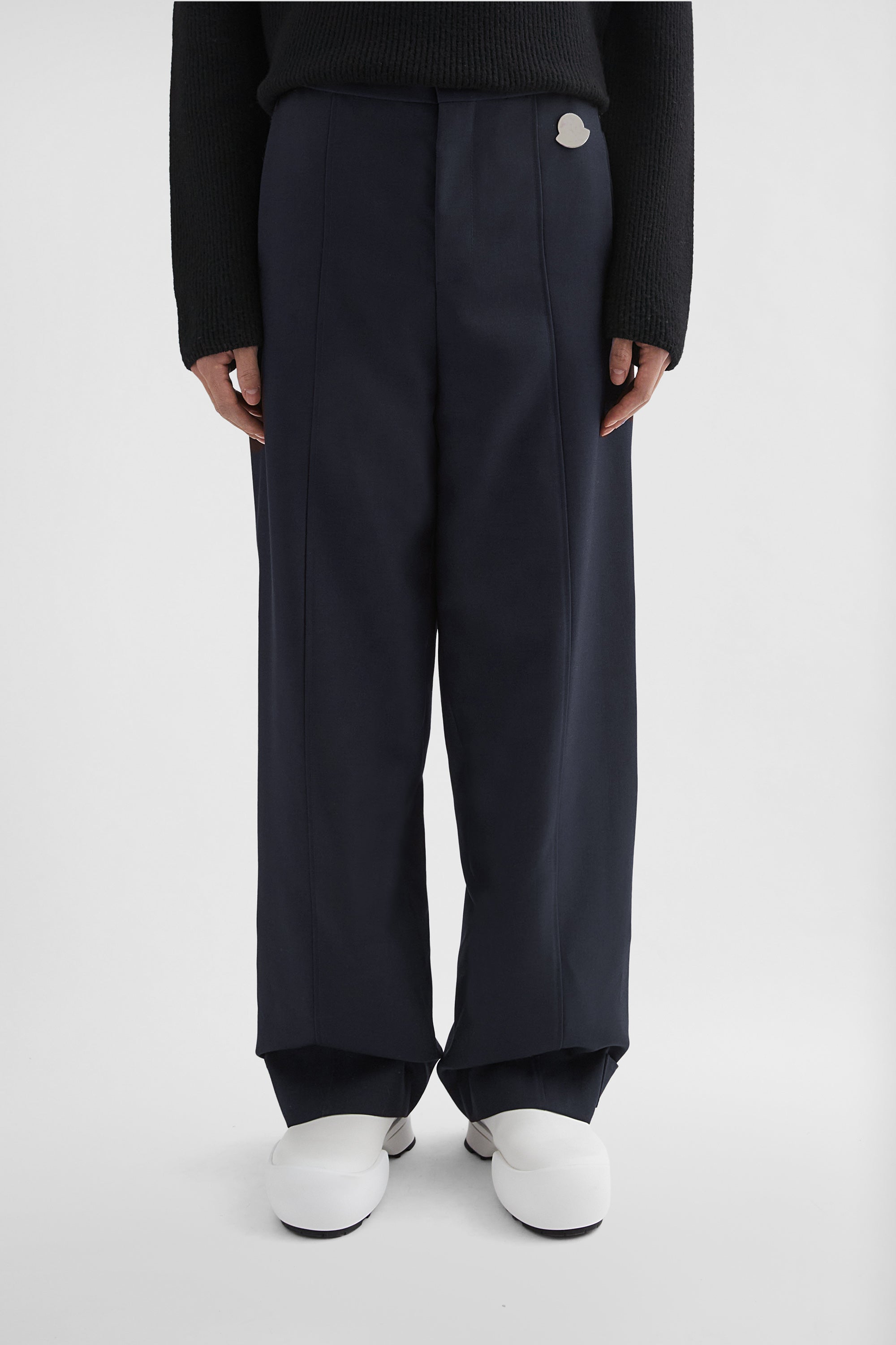 Moncler + Jil Sander Wool Gabardine Tailored Trousers