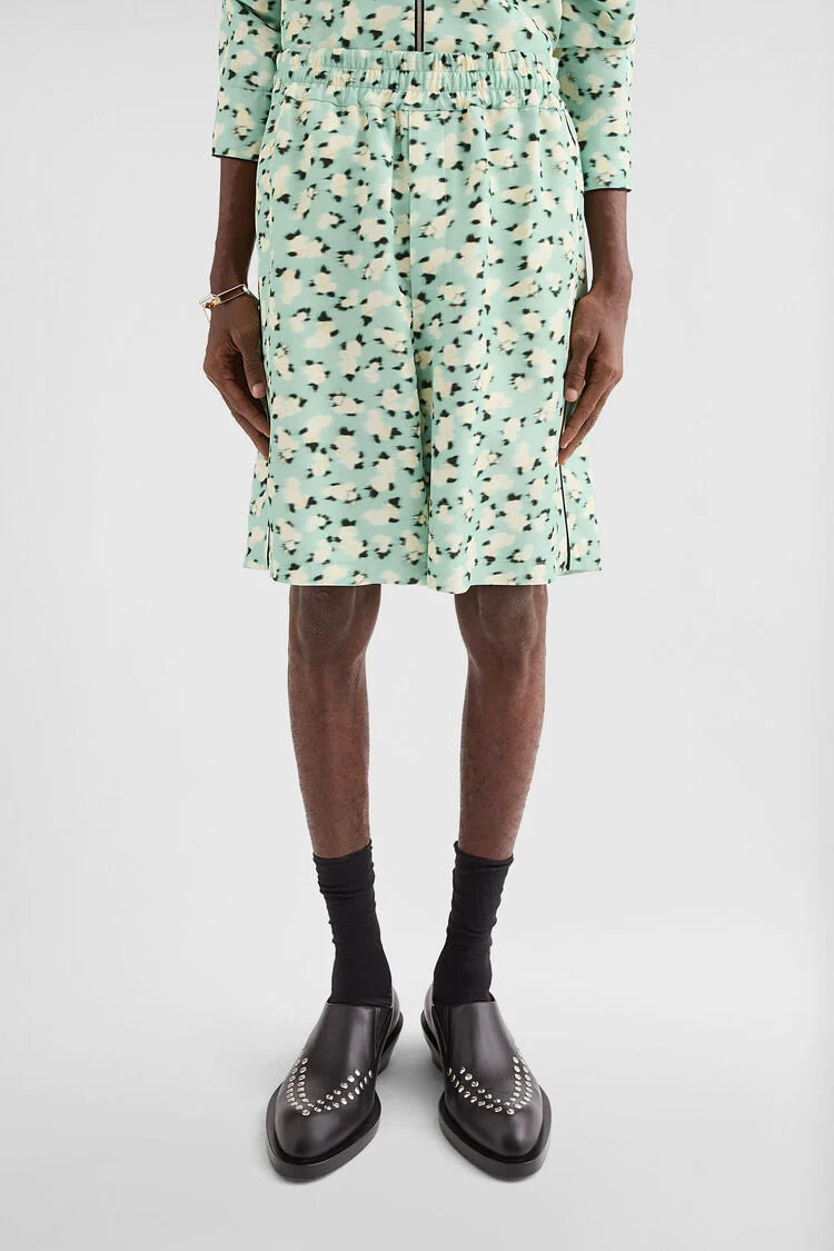 Fluid Viscose Printed Shorts