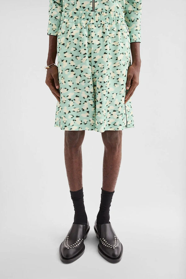 Fluid Viscose Printed Shorts